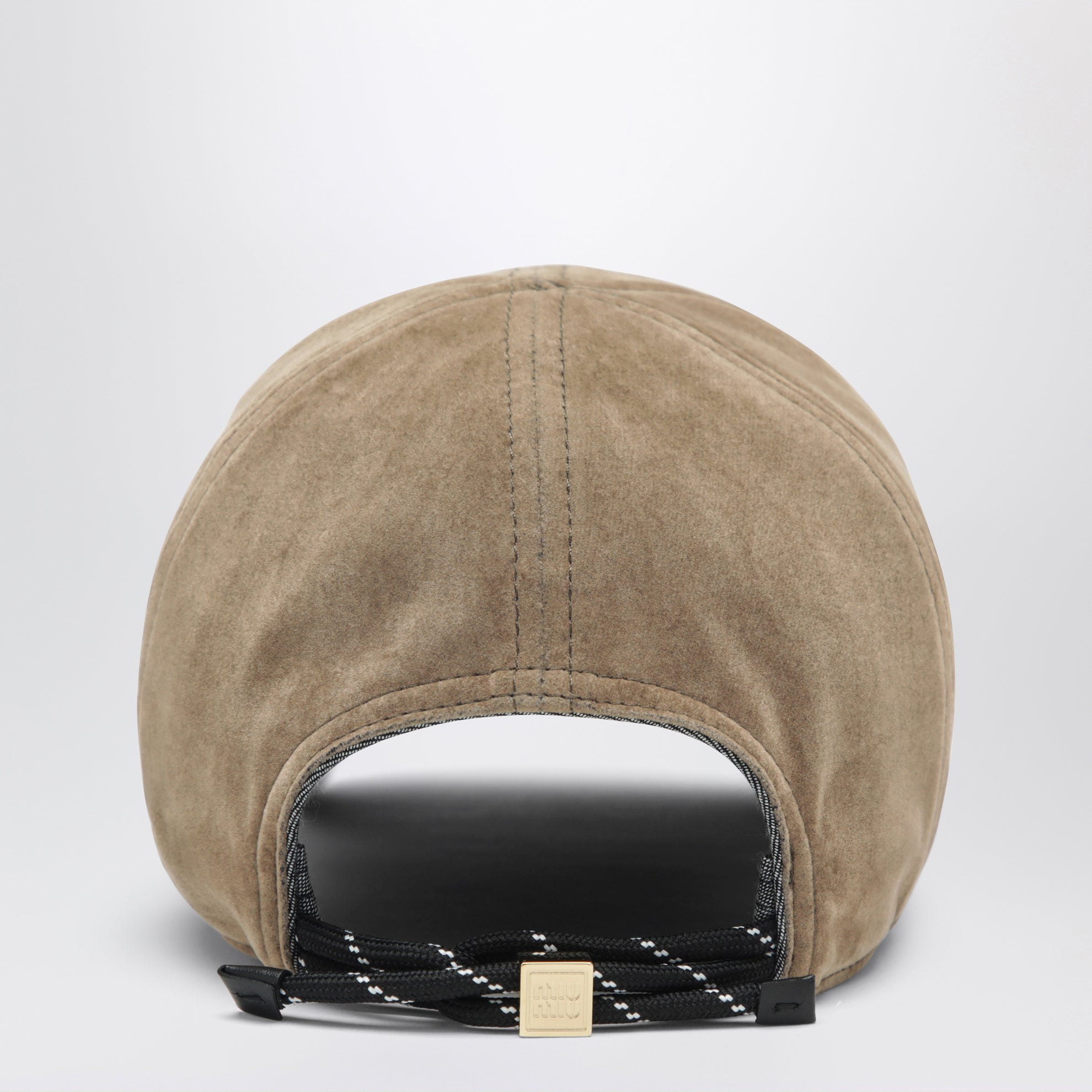 Casquette de baseball en coton sable et noir