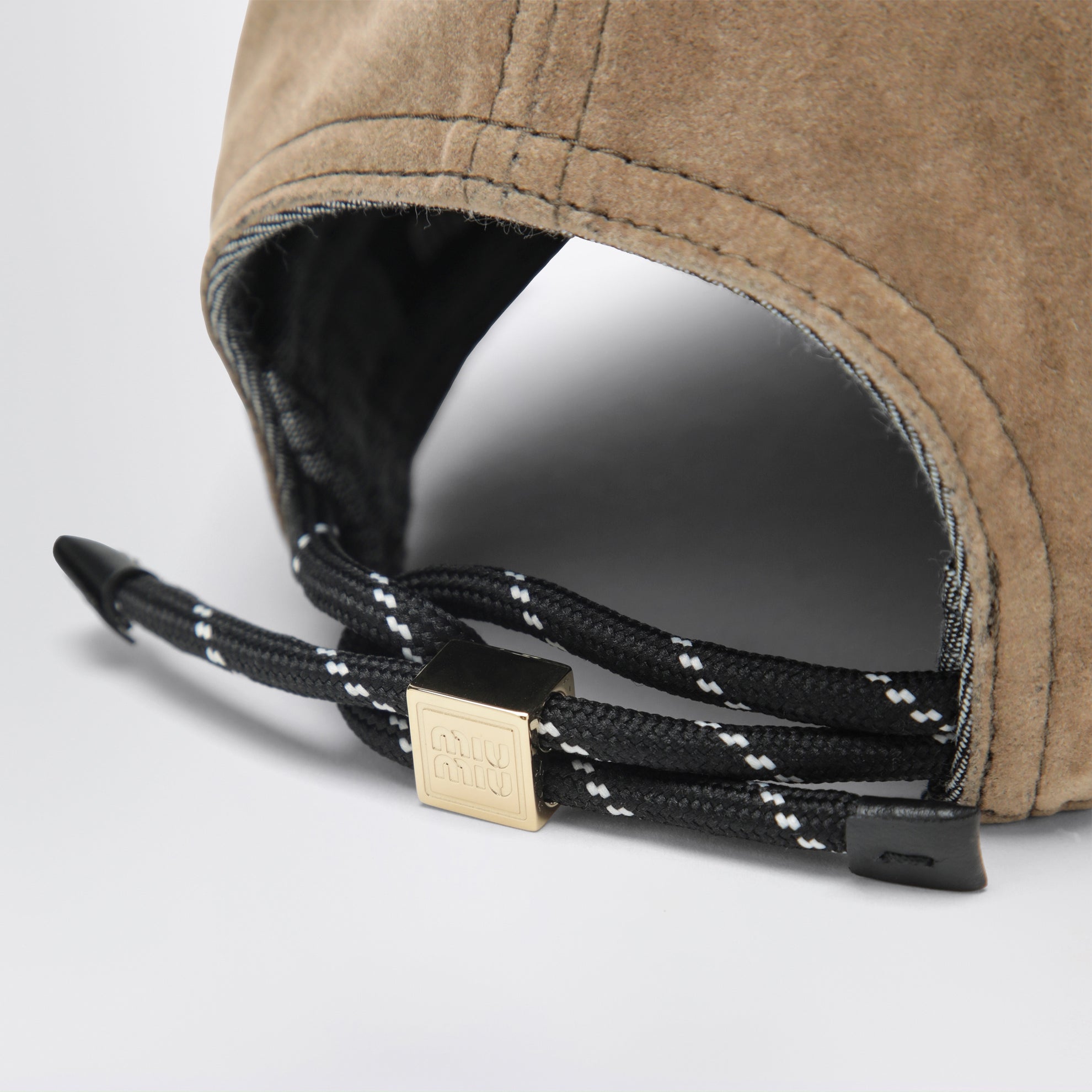 Casquette de baseball en coton sable et noir
