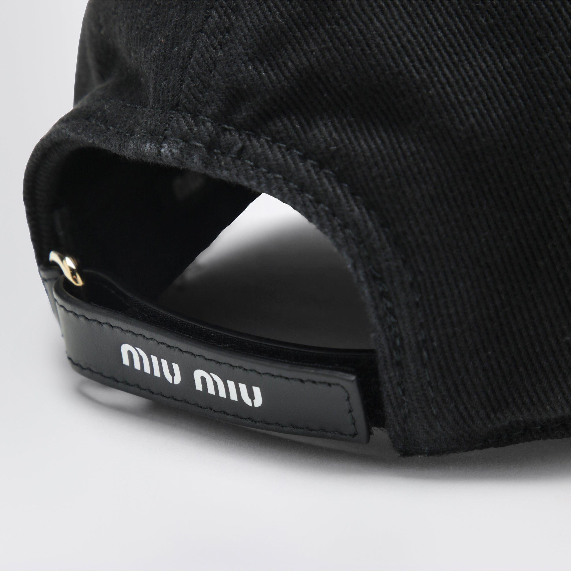 Casquette de baseball en coton noir