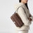 Burgundy Caradoc nylon shoulder bag