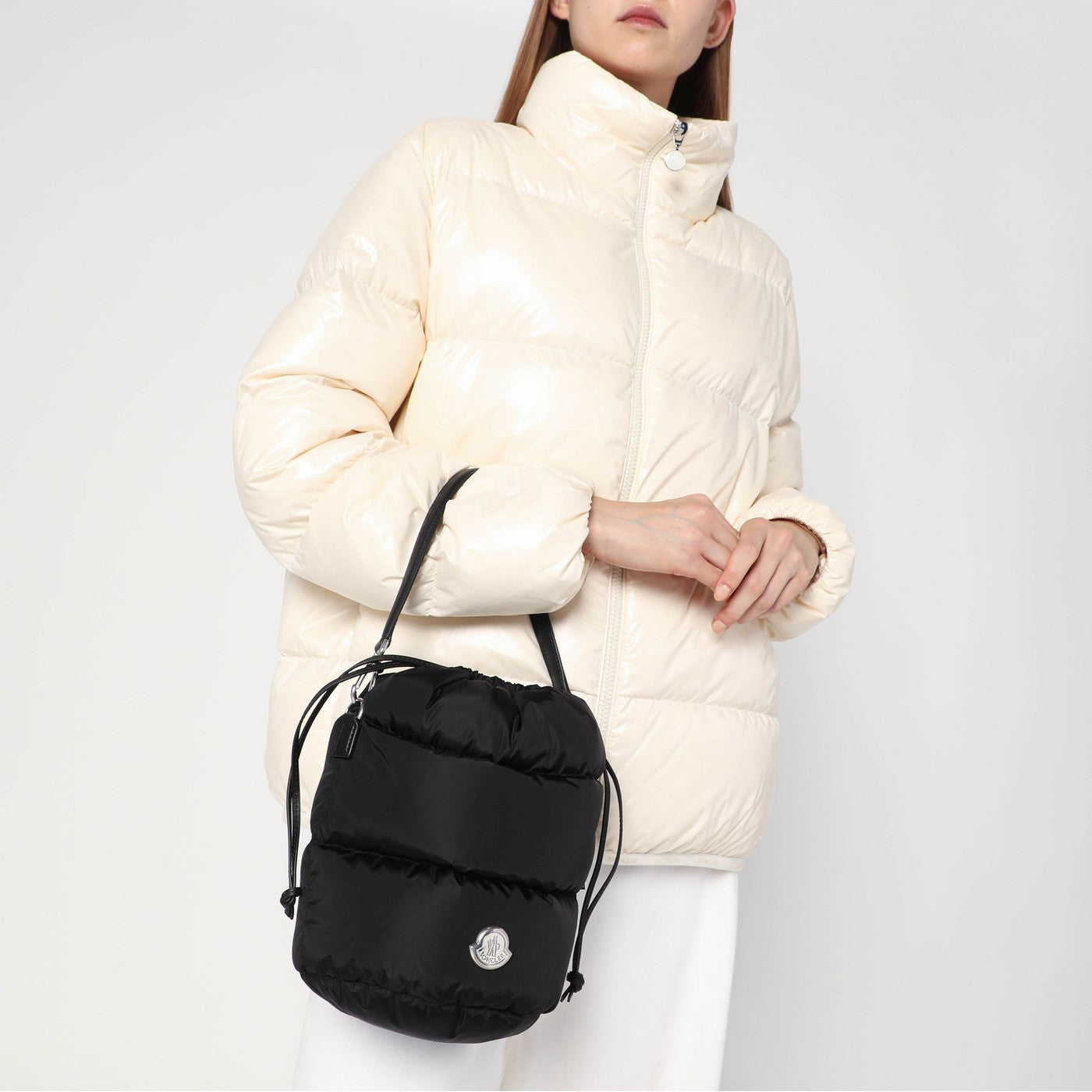 Caradoc black bucket bag