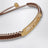 Brown/sand beige braided cord bracelet
