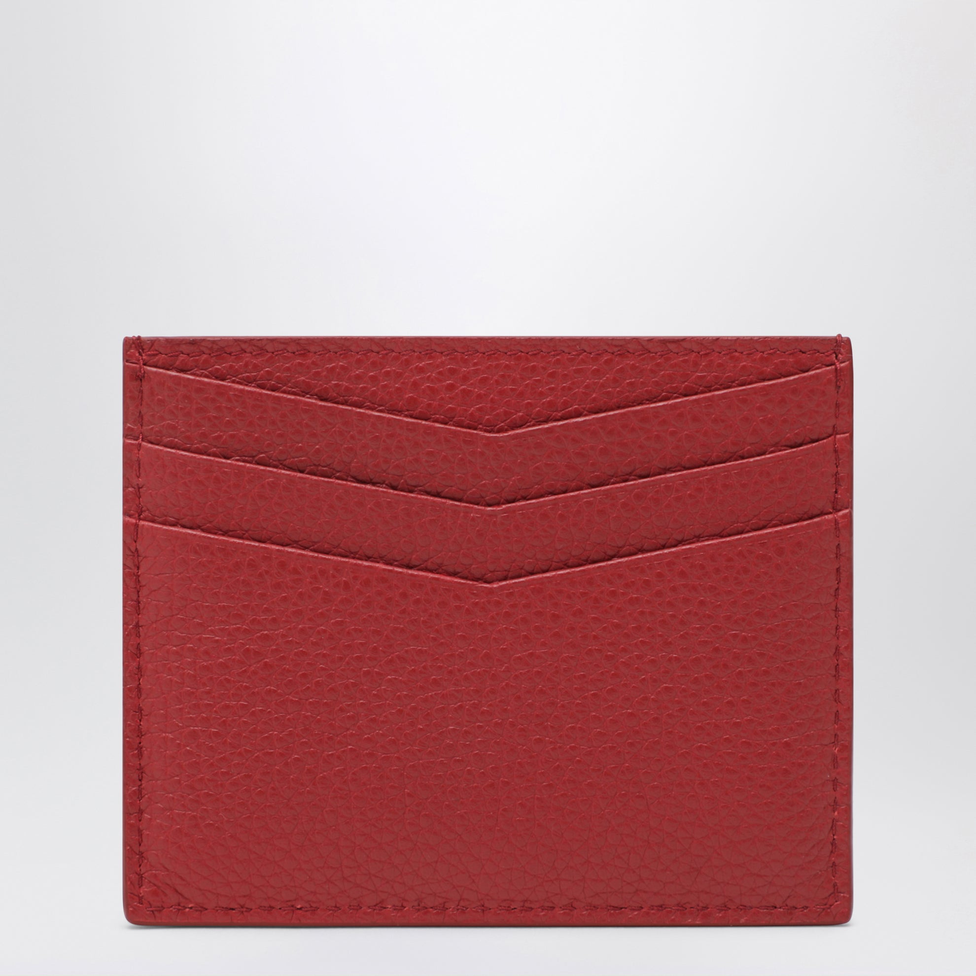 Red Leather Card Holder