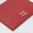 Red Leather Card Holder