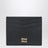 Porte-cartes en cuir noir