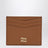 Card holder in leather, Cognac