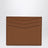 Card holder in leather, Cognac