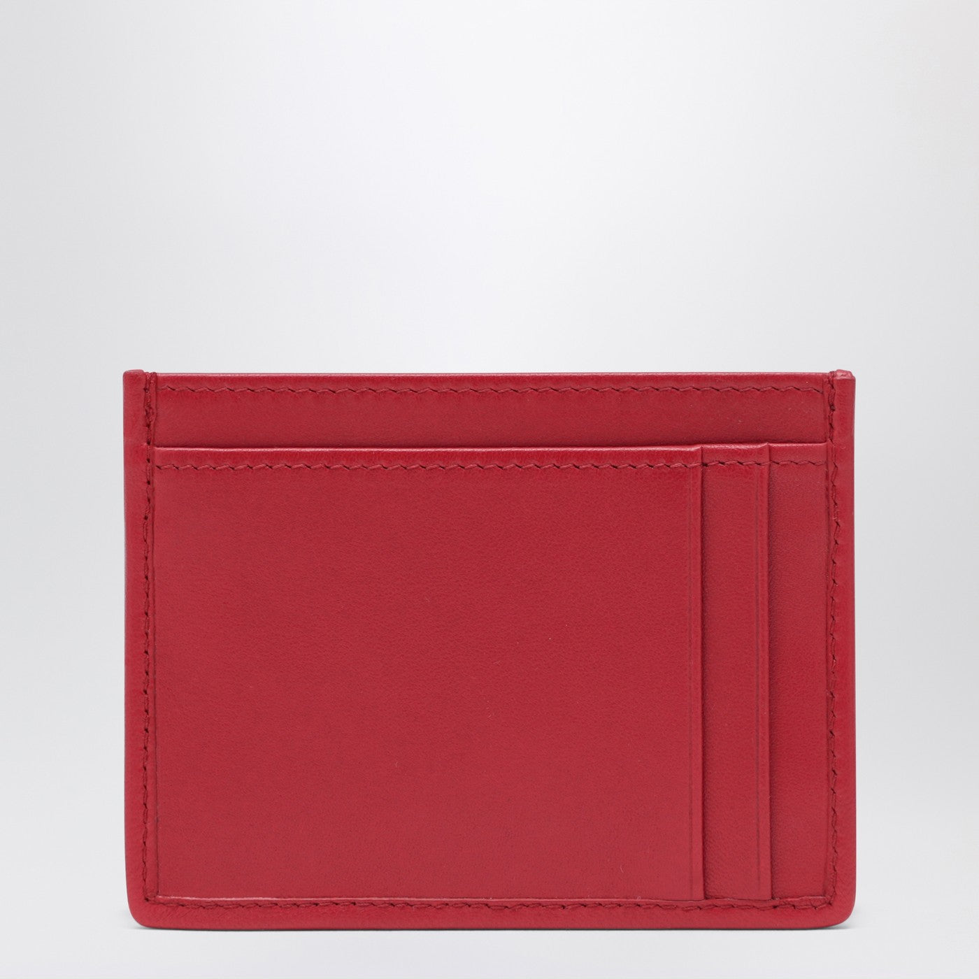 Portacarte in nappa matelassé rosso