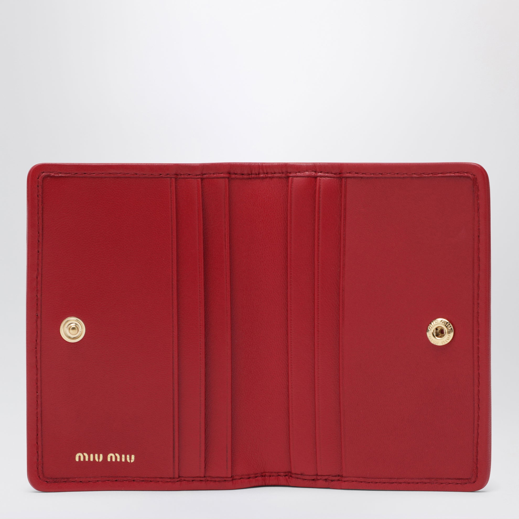 Black Card Holder in Matelassé Nappa Leather