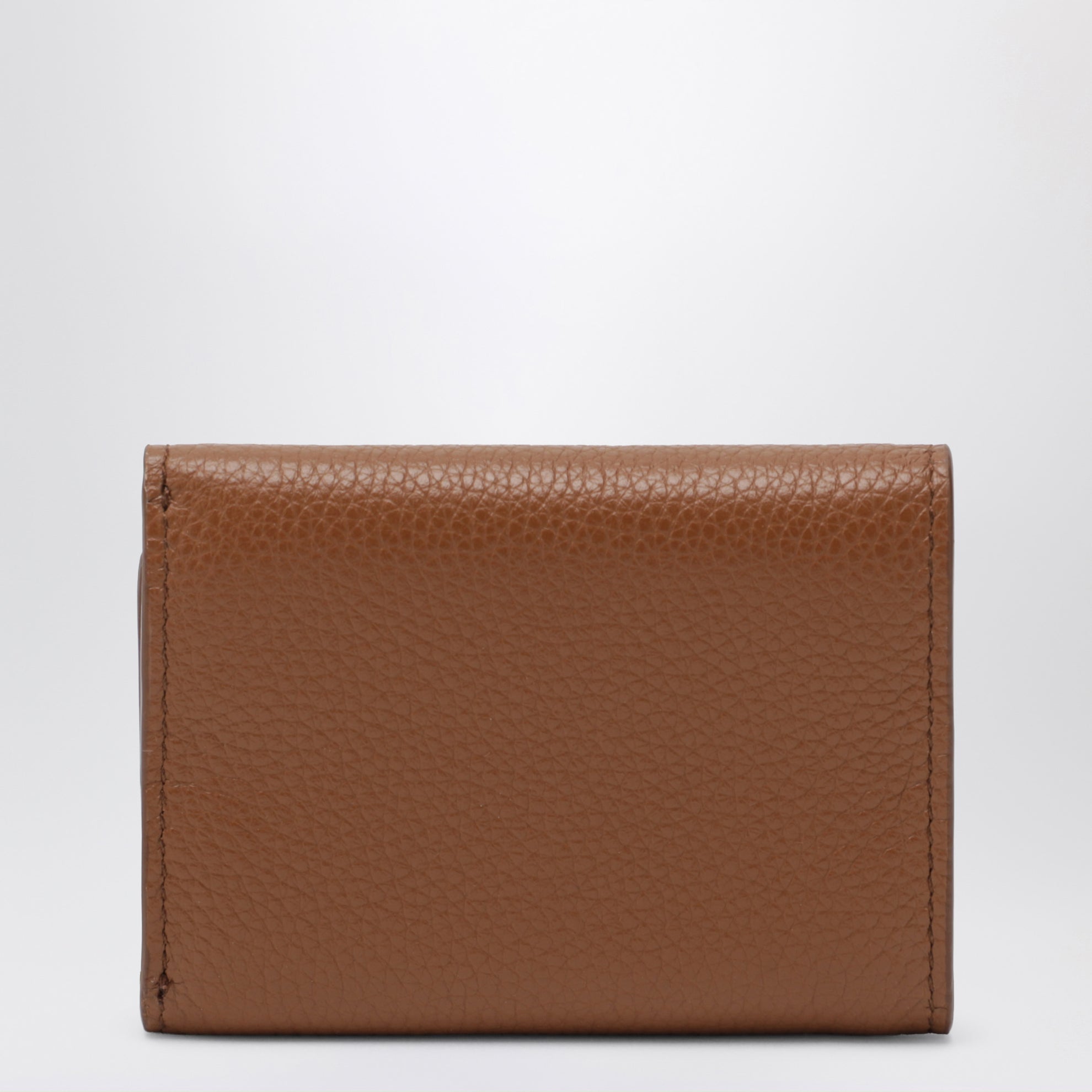 Petit portefeuille en cuir cognac