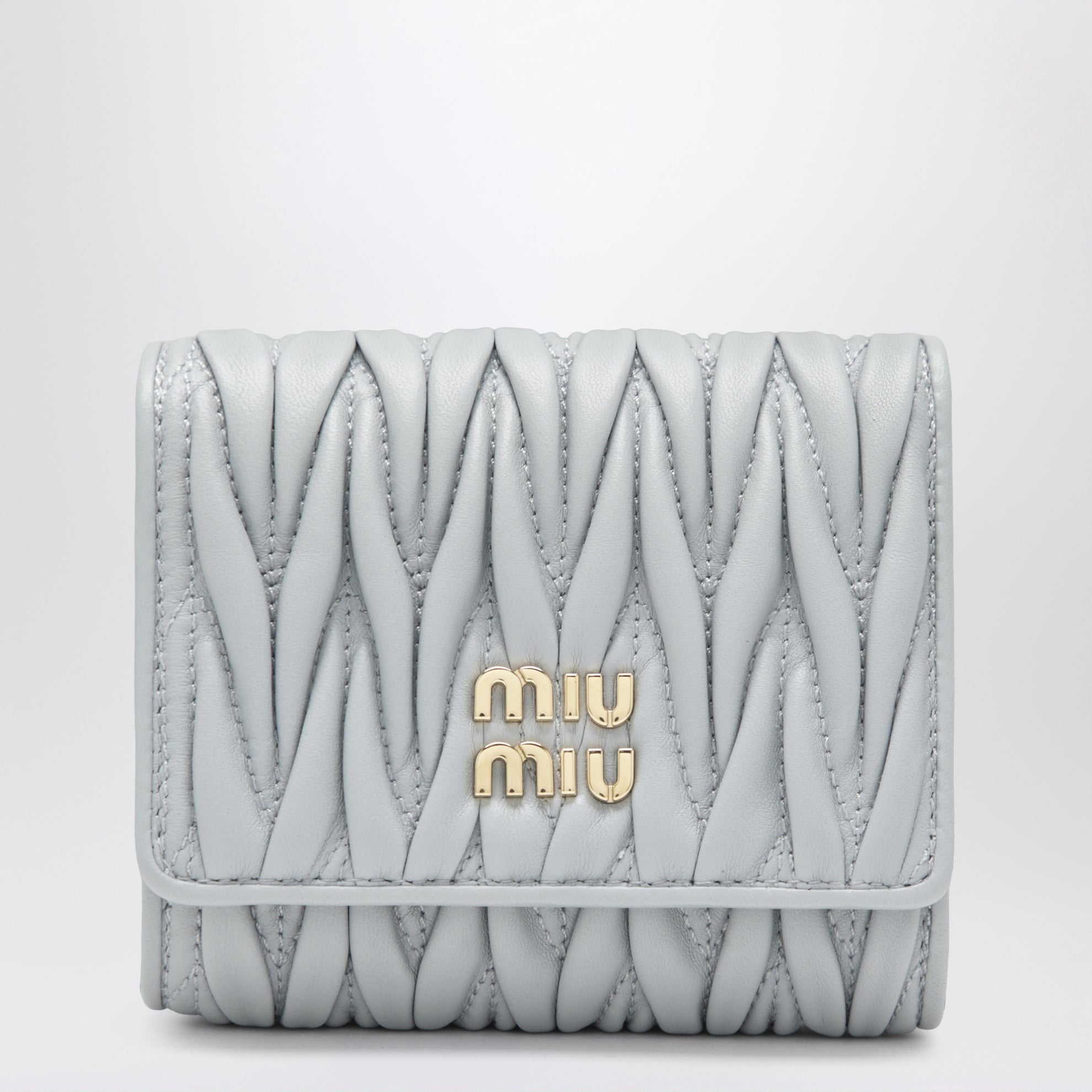 Petit portefeuille Perla en cuir nappa matelassé