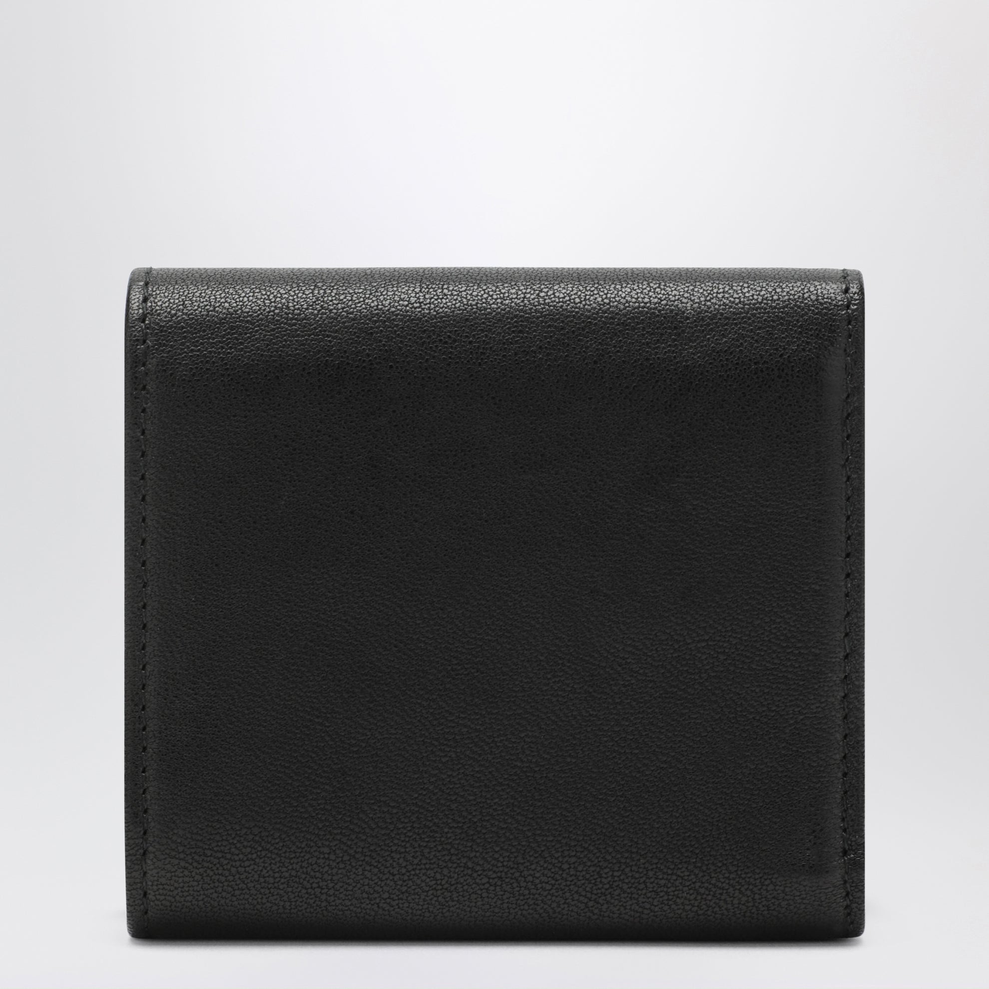 Petit portefeuille noir en nappa