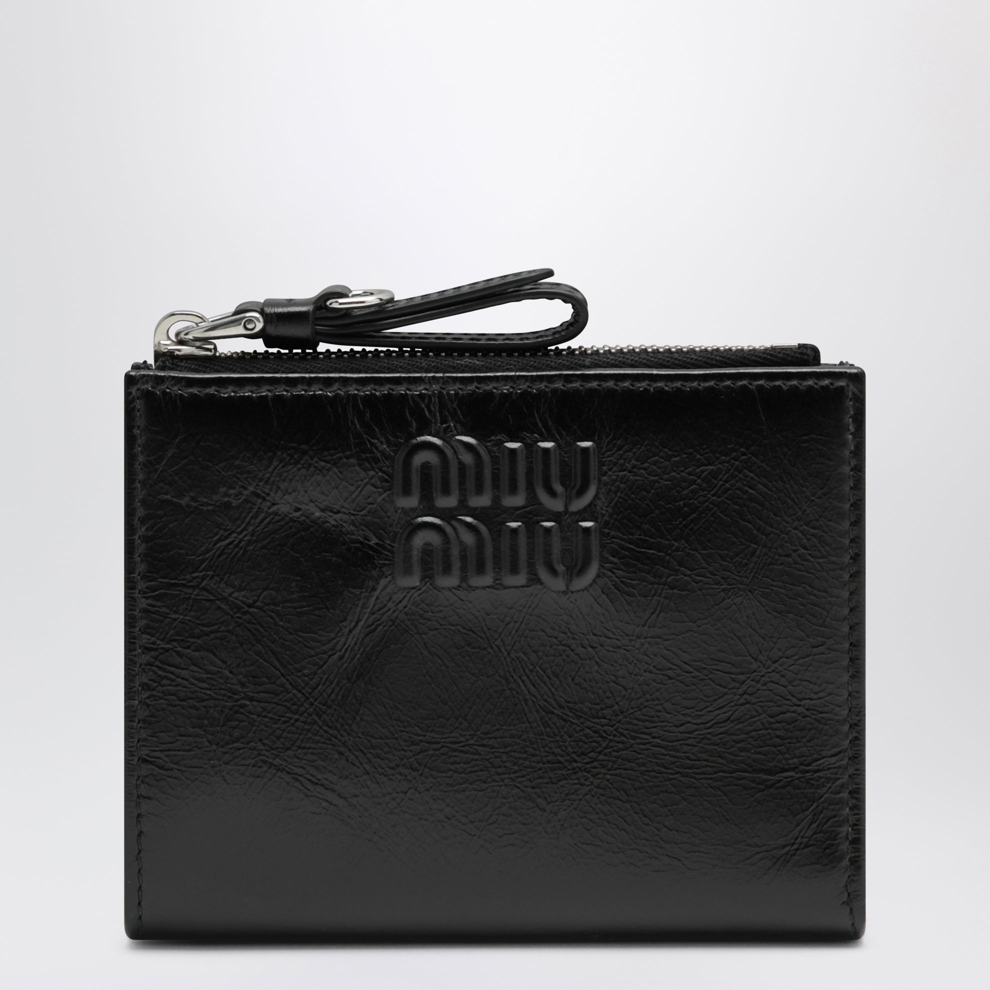 Petit portefeuille en cuir noir