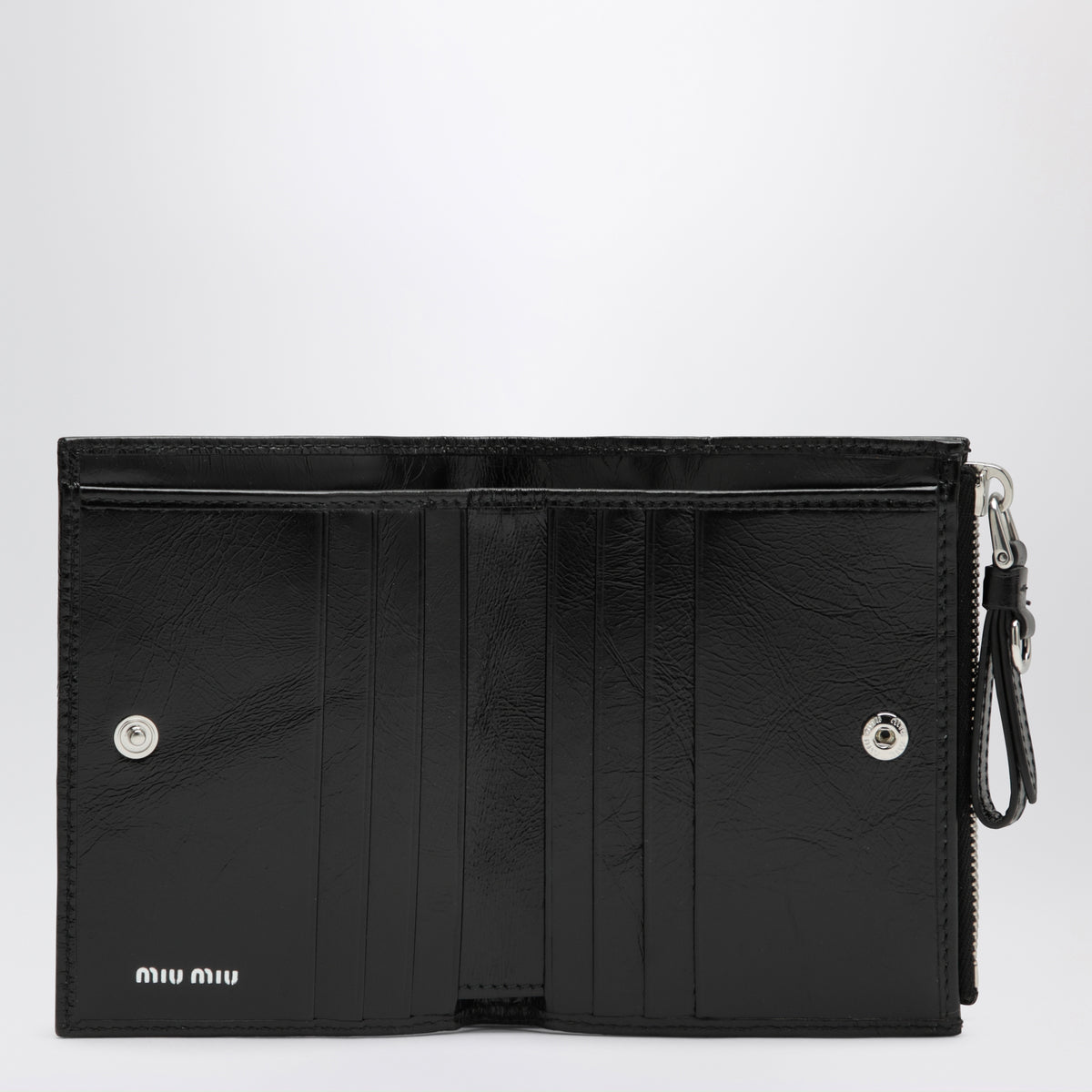 Petit portefeuille en cuir noir