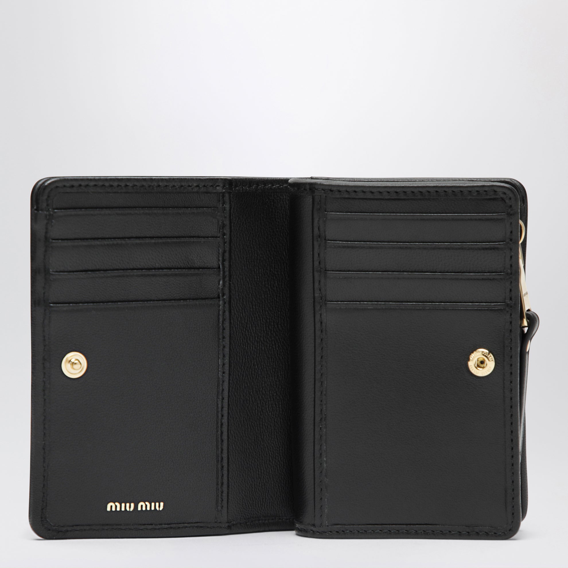Small Black Matelassé Nappa Wallet
