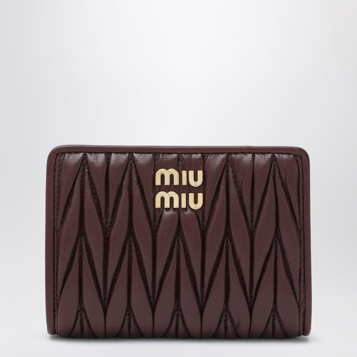 Bordeaux Matelassé Nappa Leather Small Wallet