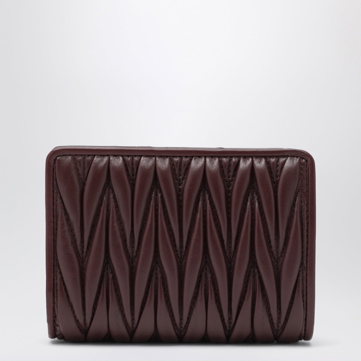 Bordeaux Matelassé Nappa Leather Small Wallet