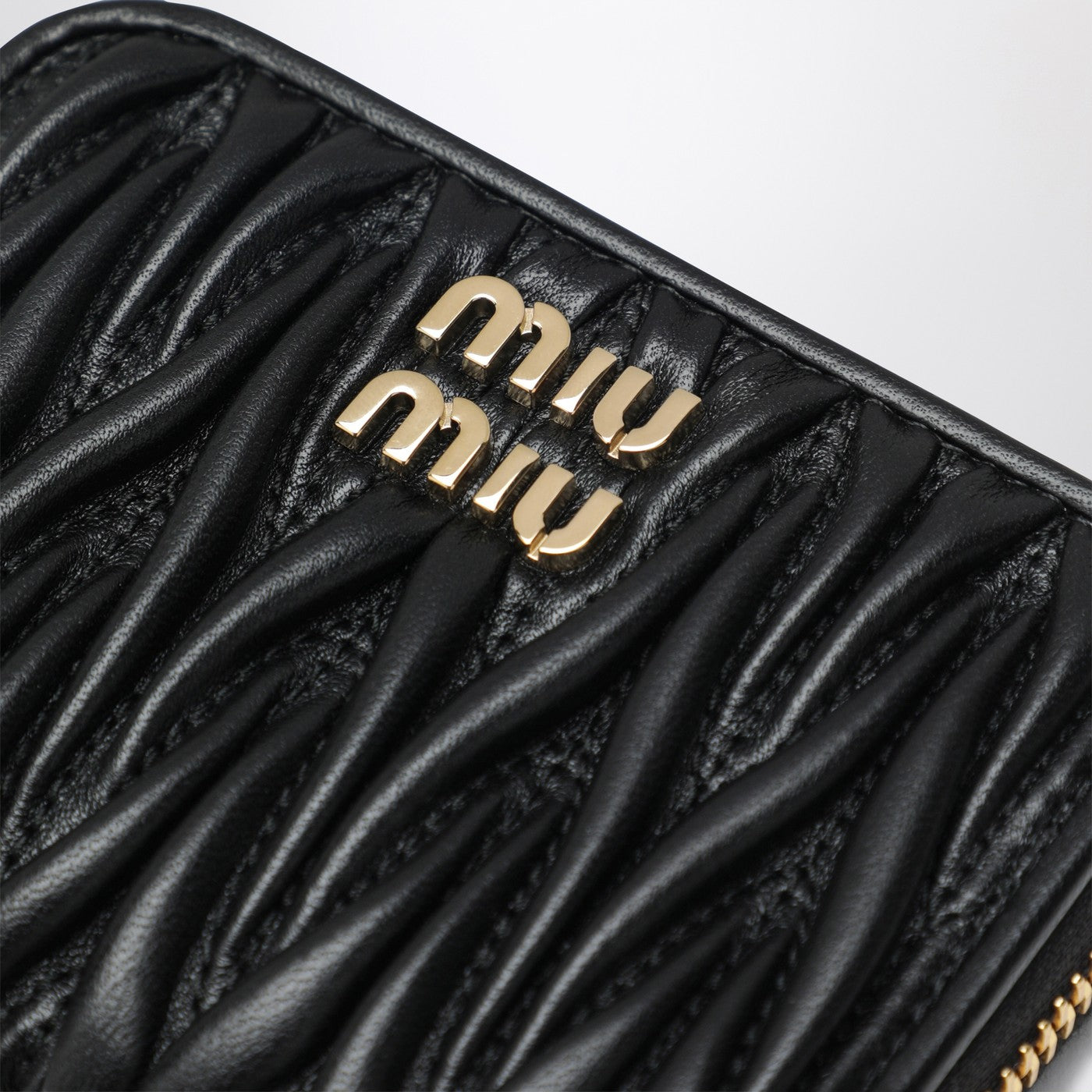 Miu Miu Black matelassé nappa coin purse | TheDoubleF