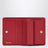 Red matelassé nappa wallet
