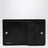 Portefeuille en cuir nappa matelassé noir