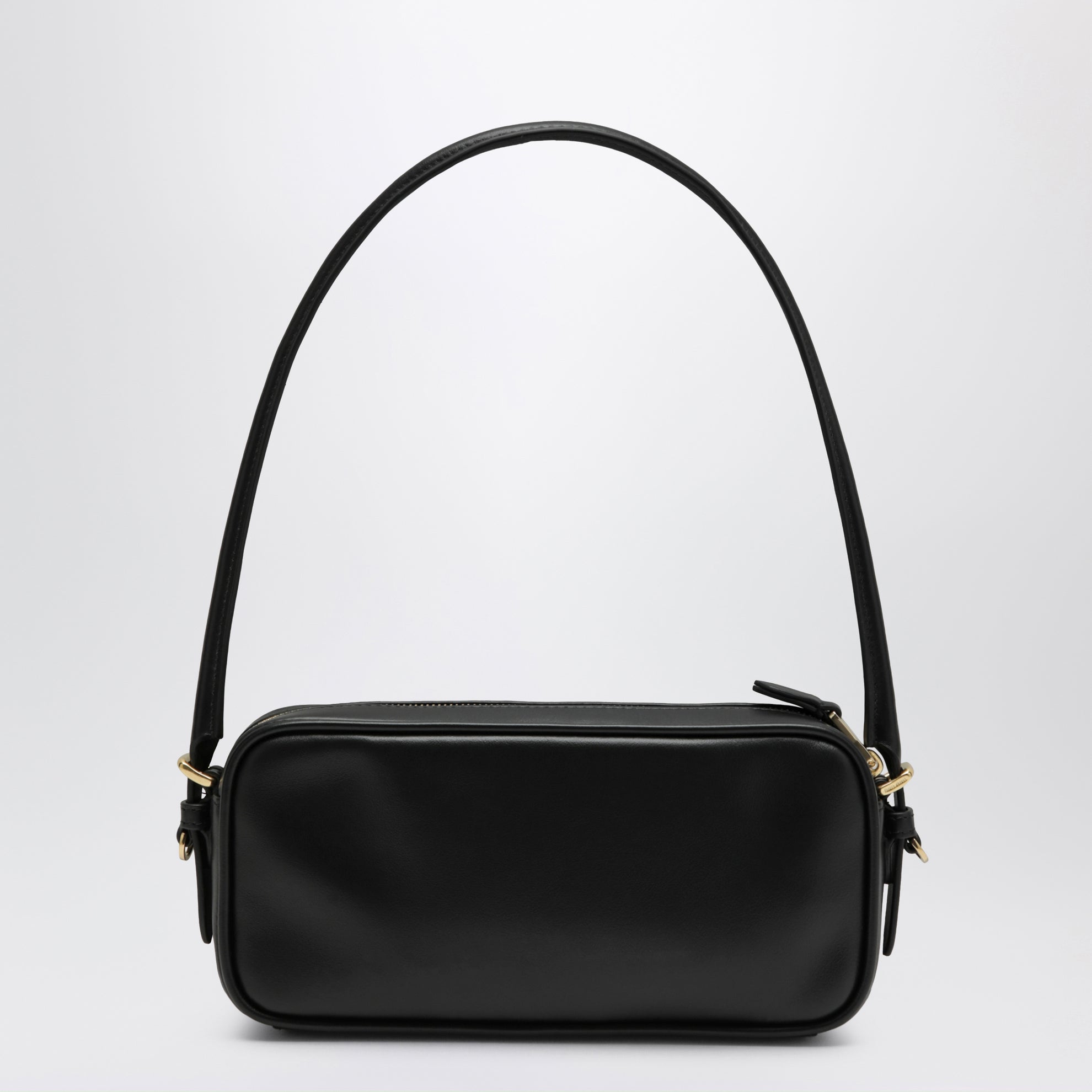 Pouch nera in pelle 