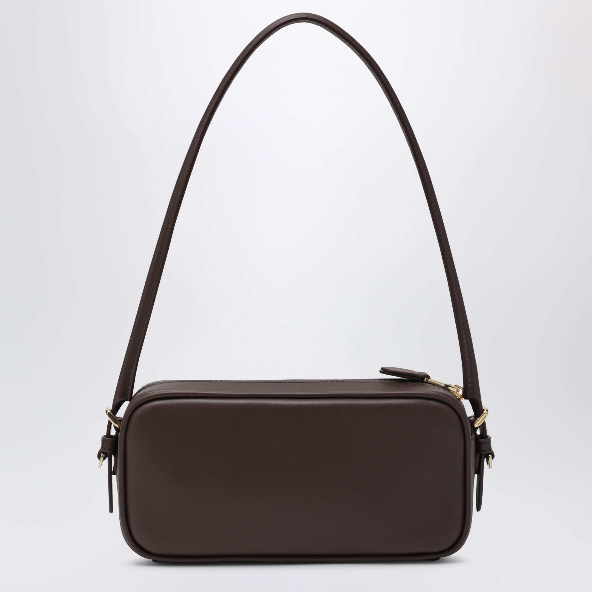 Pouch marrone in pelle 