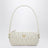 Pochette blanche en cuir nappa matelassé