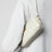 Pochette blanche en cuir nappa matelassé