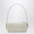 Pochette blanche en cuir nappa matelassé