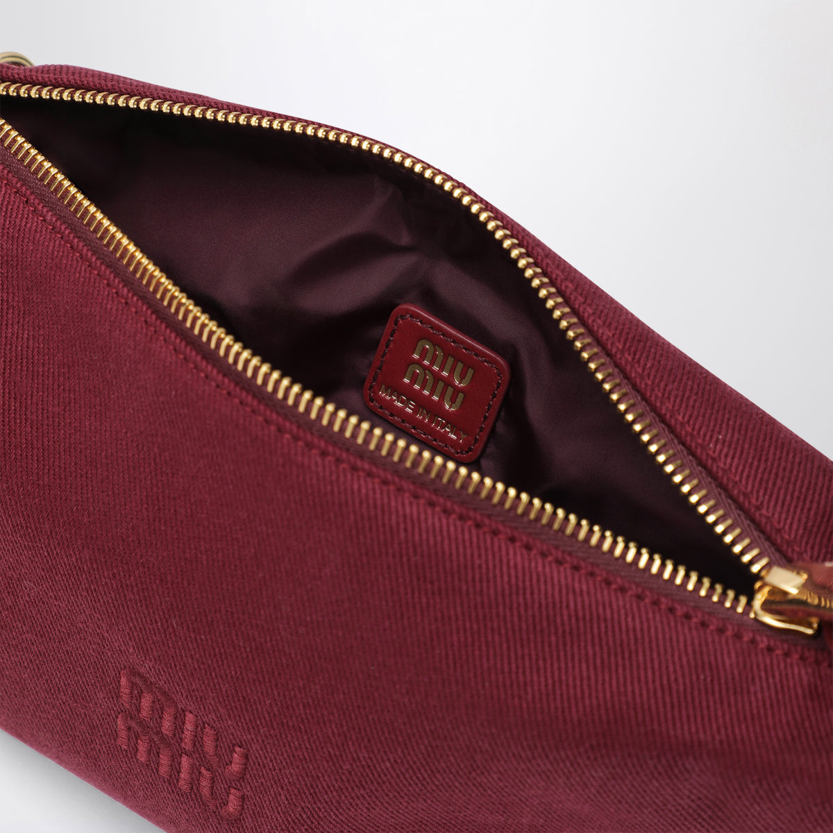 Kirsch/Baltic-Pouch aus Gabardine