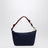 Pouch indaco/amaranto in gabardine