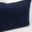 Pouch indaco/amaranto in gabardine