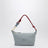 Pouch astrale/amaranto in gabardine
