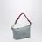 Pouch astrale/amaranto in gabardine