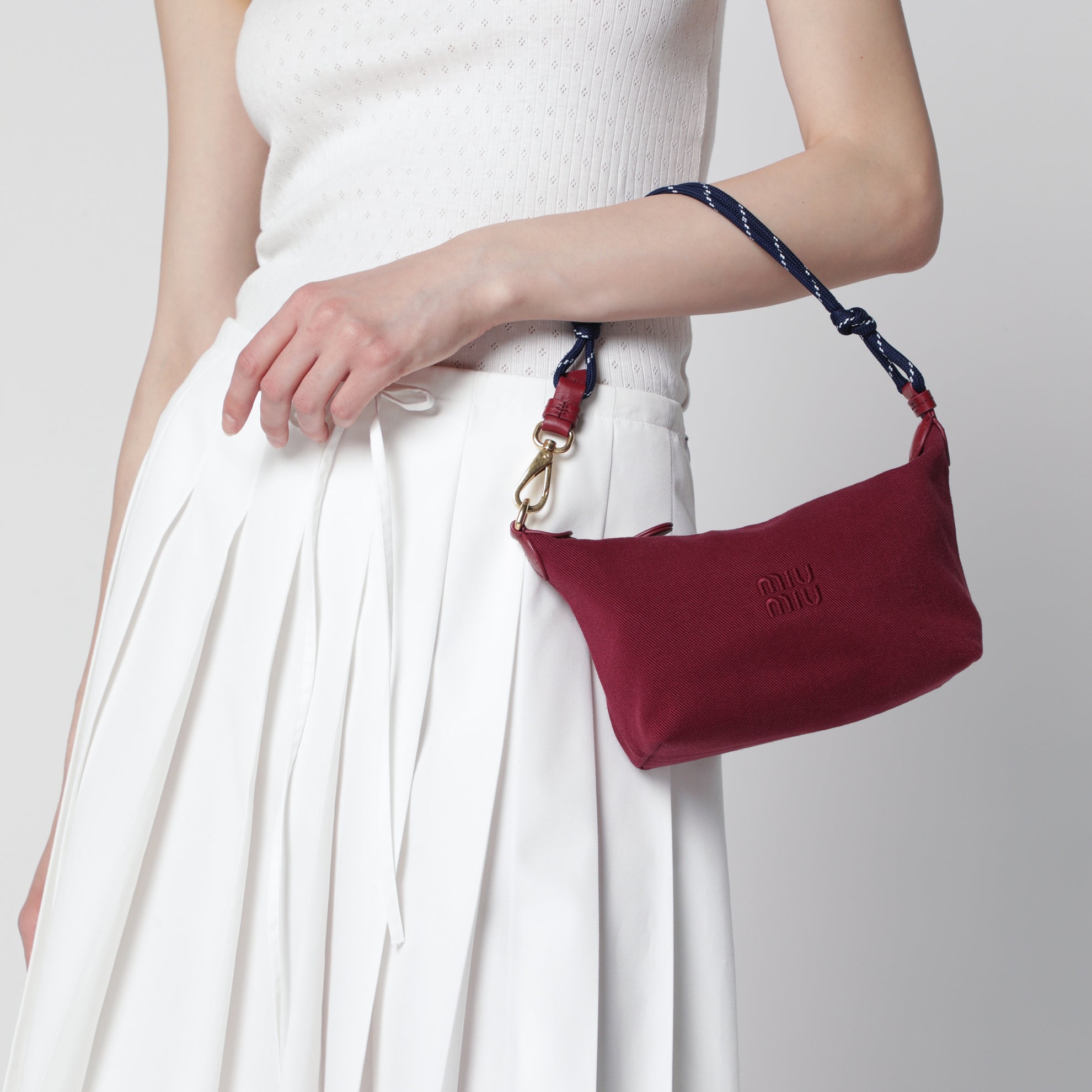 Kirsch/Baltic-Pouch aus Gabardine