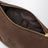 Pouch cacao/arancione in gabardine