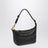 Aged-effect nappa leather pouch in coffee and green
