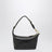 Aged-effect nappa leather pouch in coffee and green