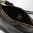 Aged-effect nappa leather pouch in coffee and green