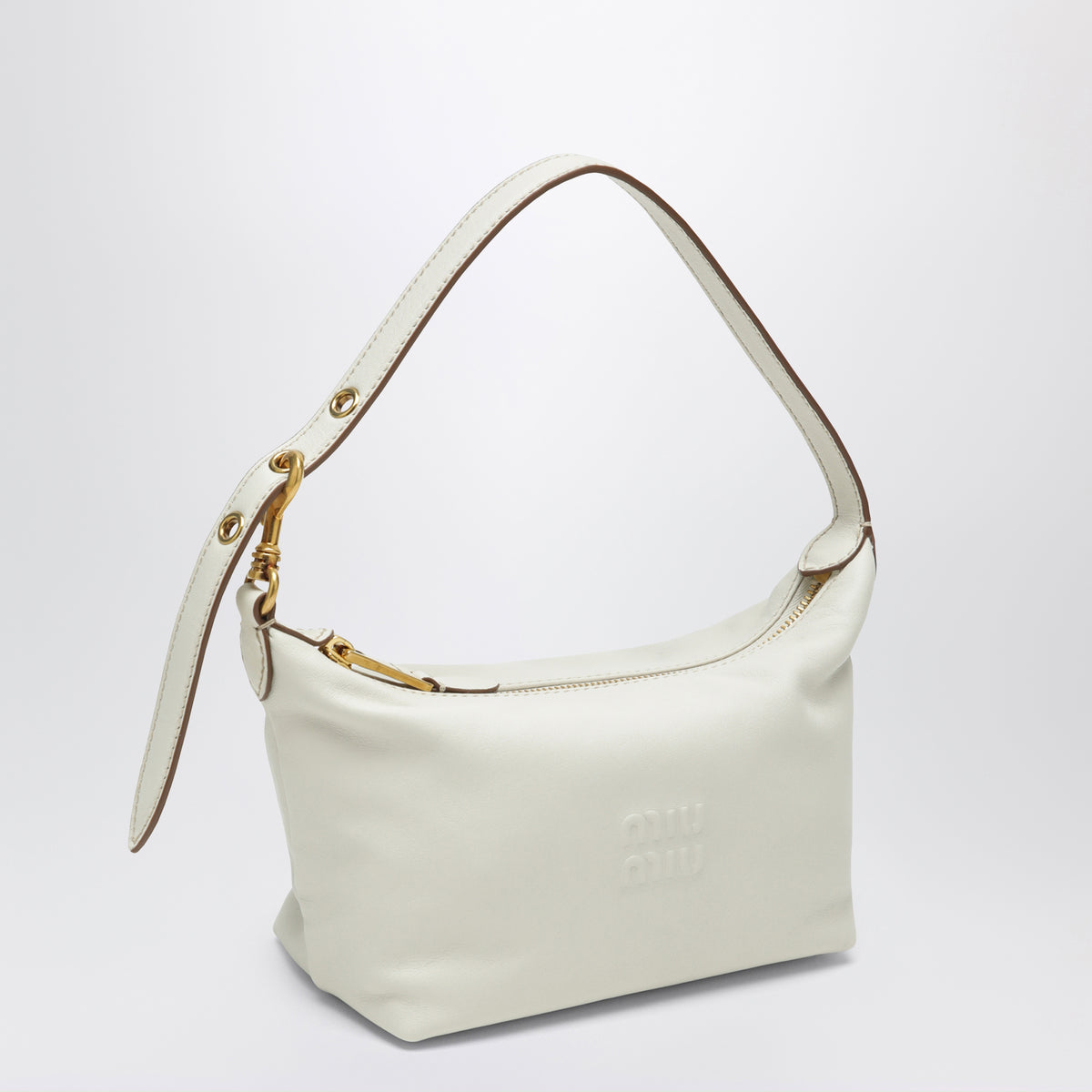 Pouch Spirit color Talco in nappa