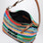 Pouch in multicolored crochet