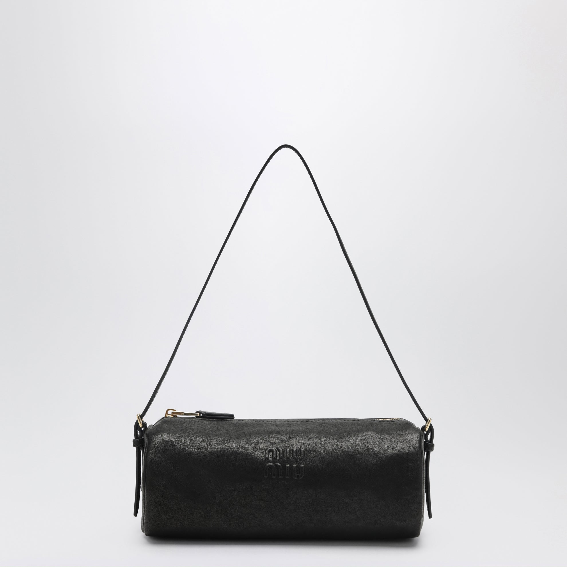 Pochette en cuir nappa noir