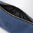 Pochette en gabardine de coton indigo et amaranto