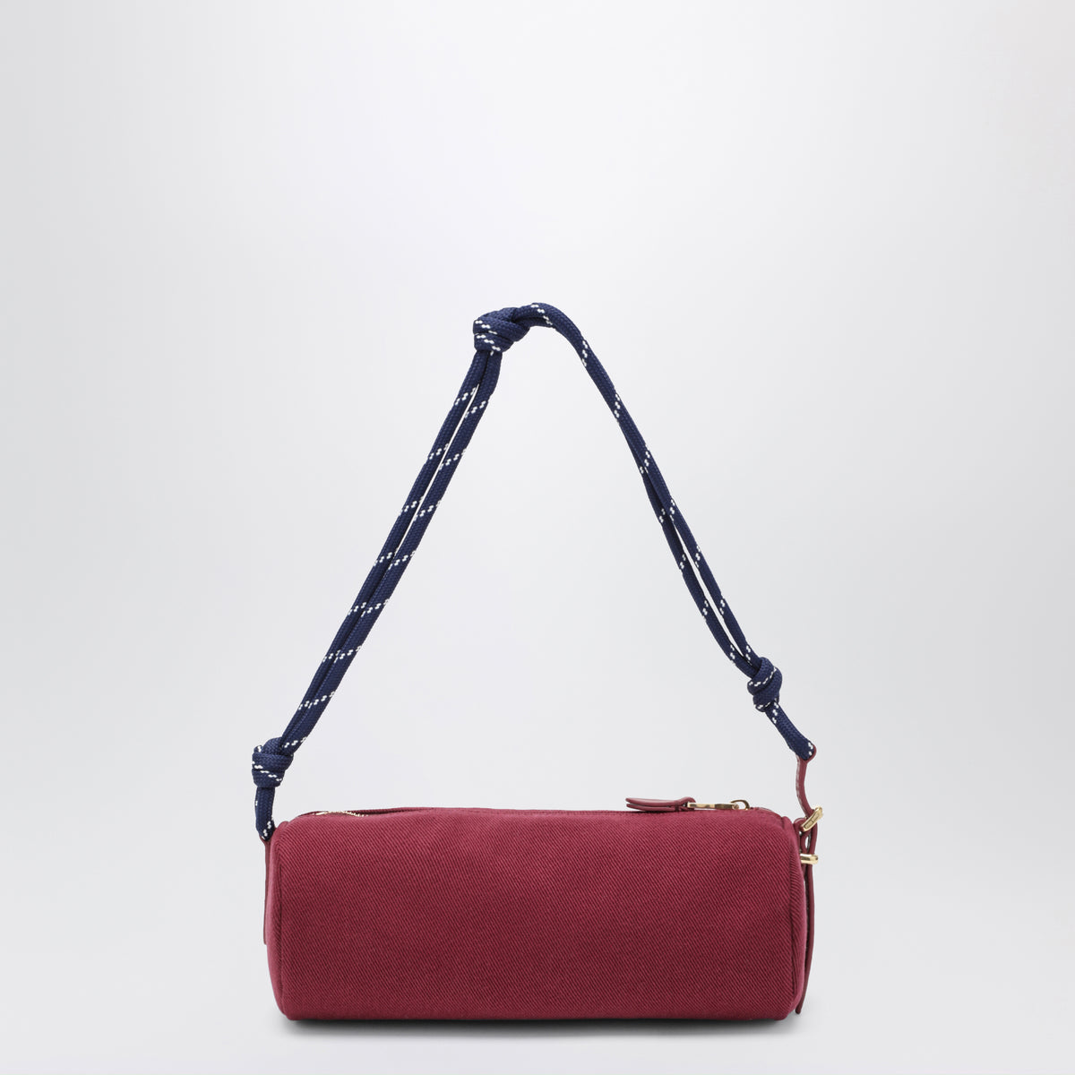 Pouch in gabardine di cotone Cerise/Baltico