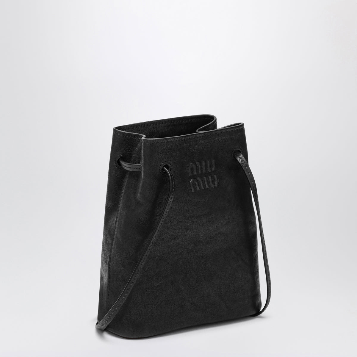 Borsa a secchiello nera