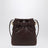 Pouch in nappa marrone in pelle