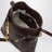 Pouch in nappa marrone in pelle