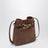 Pochette en cuir nappa couleur chêne
