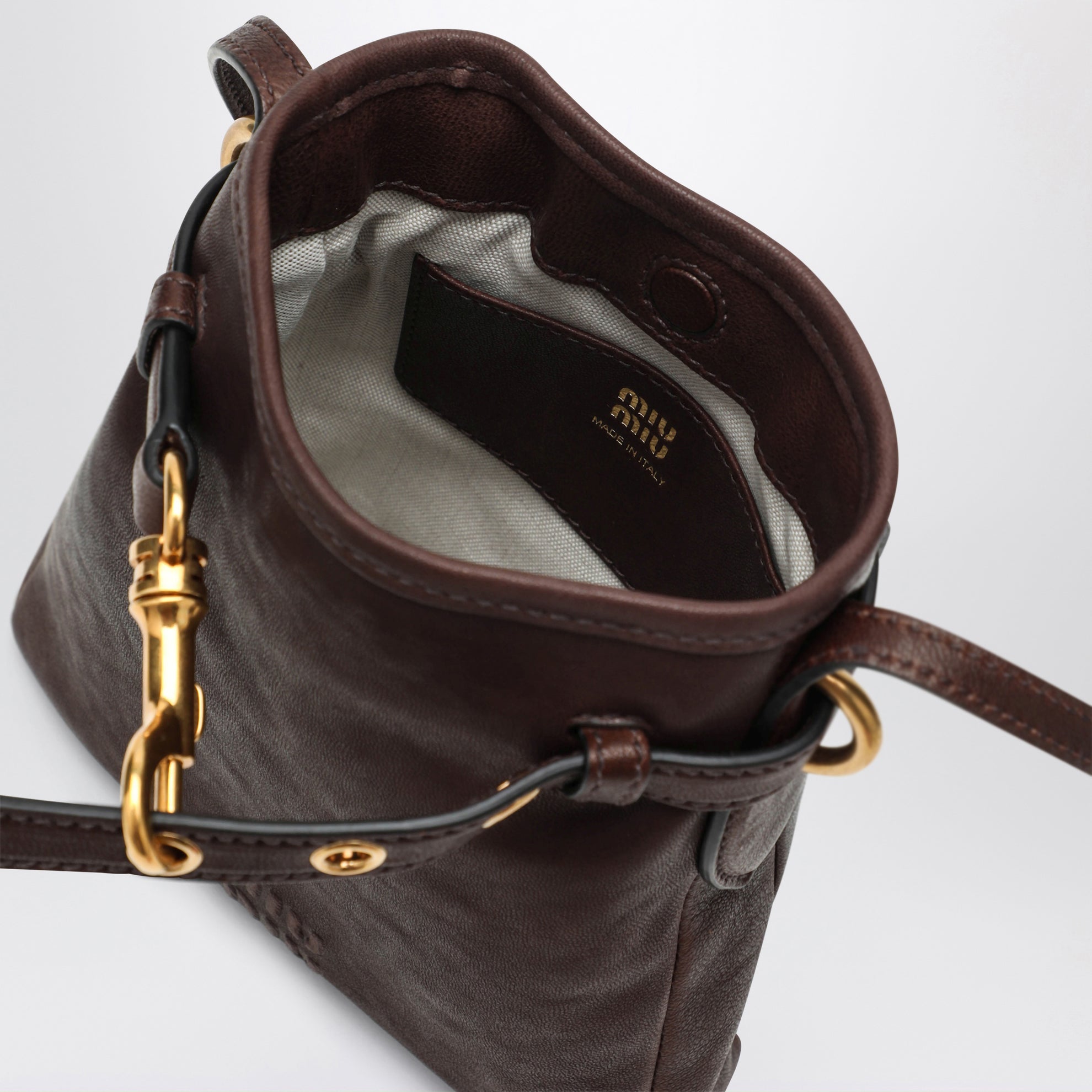 Radica pouch in nappa leather