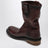 Brown Foule calfskin ankle boots